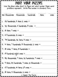 Place Value Word To Standard Form Elementary Math Fourth