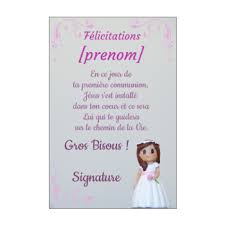 Pour cette fête religieuse, des symboles sont représentés pour donner un sens à l'invitation. Carte De Felicitation Pour Une Communion A Imprimer