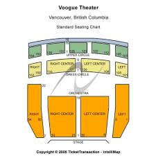 exact vogue theatre vancouver seating chart how to get to