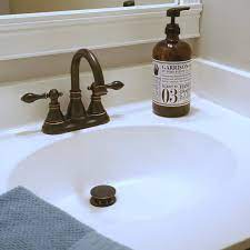 How To Paint A Sink Diy Bathroom