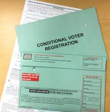 Sign and date the registration application. Conditional Voter Registration San Diego County News Center