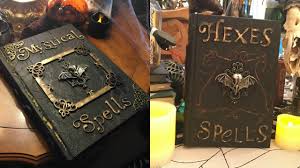 I figured it's better late than never when it comes to sharing some of the crafty projects i created this year for our halloween party. How To Make Halloween Spell Books Diy She S In Her Apron Youtube