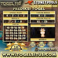 Prediksi Togel Sydney 10 September 2020 Togel118 Agen Kuching Best Online Casino