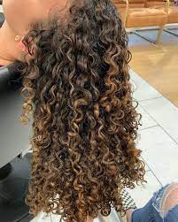 Golden Highlights On Naturally Curly Hair Dark Hair With Highlights Dark Curly Hair Dyed Curly Hair