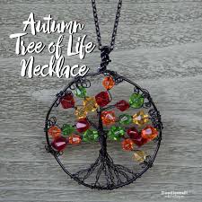 Click or tap the names of species and groups to explore relationships. Wire Wrapped Autumn Tree Of Life Necklace