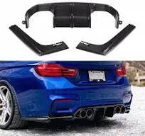 For BMW M3 M4 F80 F82 F83 2014-2020 V Style Carbon Fiber/FRP Car Rear  Bumper Diffuser Rear Splitters Spoiler Back lip body kit - AliExpress 34