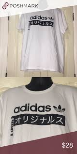 Adidas Black And White T Shirt Mens Adidas Originals Men S White Black Shirt Xxl Adidas Originals Mens Black Shirt Shirts