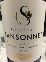 Château Sansonnet 2015 – Saint-Emilion Grand Cru, Grand Cru Classé | Vertdevin
