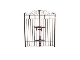 Grand empire panel fence set up. No Dig Grand Empire Steel Decorative Metal Fence Gate