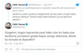 Fatih tezcan bu twitlerde eski eşi güzin bilgi'nin çocuklarını kendisine göstermediğini, hatta kadın yüzde yüz erkeğe itaat etmek zorunda. Fatih Tezcan 2063813 Uludag Sozluk Galeri