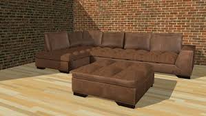 Salon Rahat Kose Koltuk Ve Kare Puf 3d Warehouse Modern Minimalist Interior Sectional Couch Sofa