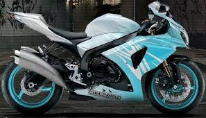 Flame Powder Ninja Bike Pink Motorcycle Custom Choppers