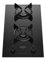 Cooktop A Gás Dako Supreme 2 Bocas Mesa Vidro Temperado 127/220V Preto |  Frete grátis