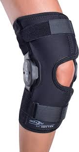 Donjoy Deluxe Hinged Knee Brace Drytex Wrap Around Open Popliteal X Large