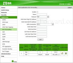 Zte ips zte usernames/passwords zte manuals. Open Ports On The Zte Zxhn H108n Router