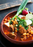 What kind of pork is pozole made of?