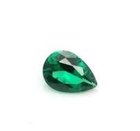 Nano Crystal Green Pear Faceted Loose Gemstones for Jewelry Makings, High  Temperature Resistant (4x3mm - 18x13mm)