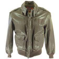 Vintage 80s A 2 Cooper Flight Leather Jacket 42 Or Large Goatskin Brown The Clothing Vault Leather Flight Jacket Jackets Leather Jacket