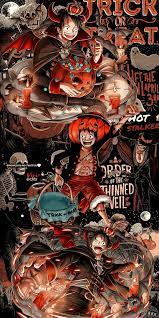 Lockscreen Luffy One Piece Seni Anime Ilustrasi Karakter Lukisan Galaksi