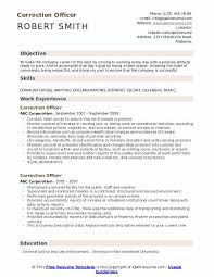 correction officer resume samples