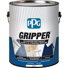 Ppg Gripper 1 Gal White Interior Exterior Acrylic Primer Sealer 1900 0100 01 The Home Depot Primer Sealer Acrylic Primer Best Exterior Paint