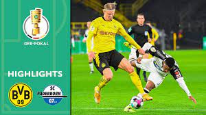 Dank einer halbzeit wie im rausch hat sich borussia dortmund zum fünften mal. Haaland Schiesst Bvb Weiter Bvb Paderborn 3 2 Highlights Dfb Pokal Achtelfinale Youtube