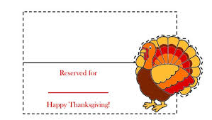 Thanksgiving turkey name card tutorial learn how to make 10 Sets Of Free Printable Thanksgiving Place Cards