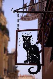Pin By Edward Blackwood On The Black Cat Cat Art Cat Signs Art