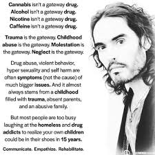 Drug abuse, violent behavior, hyper sexuality and self harm are often  symptoms (not causes of) much larger issues. And it almost always stems  from a childhood filled with trauma, absent parents, and