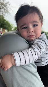 Baby Tony's First Haircut at 5 months! 🤩 #extreembarber #cut #babycut