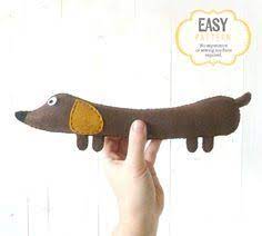 Wiener Dog Sewing Pattern Stuffed Dachshund Felt Soft Toy Etsy Dog Sewing Patterns Sewing Stuffed Animals Dog Pattern