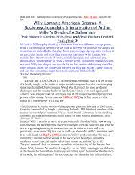 50,542 likes · 27 talking about this. Pdf Willy Loman S American Dreams A Sociopsychoanalytic Interpretation Of Arthur Miller S Death Of A Salesman