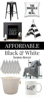 22 Black And White Home Decor Pieces You Ll Love White Home Decor Black Decor Black And White Pillows