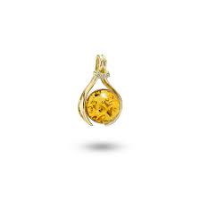 House Of Amber A Unique Pendant In 18 Carat Gold Cognac Amber And 0 05 Ct Diamonds The Pendant Is A Part Of The Sparkling Star Collection