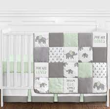 The peanutshell navy blue elephant print fitted crib sheet 100 cotton baby boy safari jungle animal theme nursery decor and toddler bedding. Sweet Jojo Designs Elephant 4 Piece Crib Bedding Set Reviews Wayfair