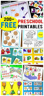 If you are looking for fun, educational prek worksheets you will love the huge variety we have for you to print for free! 200 Free Preschool Printables Worksheets