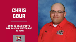 Gbur Named 2022-23 CCAC SID of the Year