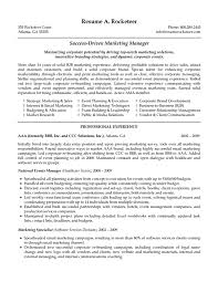 B2b Marketing Manager Resume Example Marketing Resume Job Resume Examples Job Resume Samples