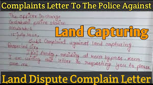 Maybe you would like to learn more about one of these? Complaint Letter Against Land Capturing Complaint Letter Against Land Dispute Youtube