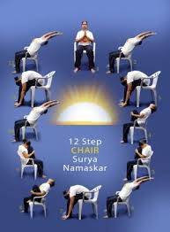 Sun Salutation Chair Yoga By Casey Yoga For Seniors Chair Yoga Restorative Yoga