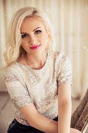It's also about thinking about the various undertones in your skin. Beautiful Fashion Model Woman With Blonde Hair Red Lipstick Stock Photo Picture And Royalty Free Image Image 89139407