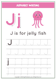 Download in under 30 seconds. Letter J Alphabet Tracing Worksheet With Animal Illustration Image Worksheets 62 Engworksheets