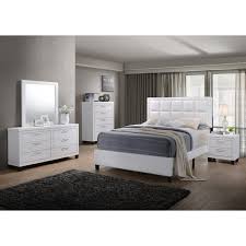 In this case, you can learn. Gtu Furniture Contemporary Styling White 6pc Wooden Queen Bedroom Set Walmart Com Walmart Com