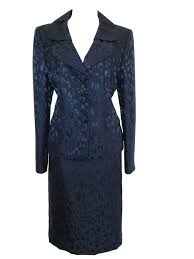 Le Suit Women S Pleated Neck Jacquard Jacket Skirt Suit Navy Blue 16 Http Www Amazon Com Exec Obidos Asin B00ee3pi Jacquard Jacket Suits For Women Skirt Suit