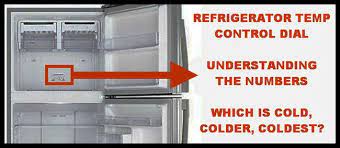 Refrigerator Temperature Control Dial What Do The Numbers Relate To Cold Colder Coldest Refrigerator Temperature Refrigerator Whirlpool Refrigerator