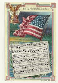 The Land Of The Free And The Home Of The Brave Lyrics Patriotic Postcard Star Spangled Banner Music Lyrics Embossed Flag Star Spangled Banner Banners Music Patriotic