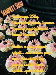 250 gram pure butter unsalted.gunakan jenama anchor untuk kesan warna putih yang cantik. Resepi Kuih Semperit Susu Sukatan Cawan