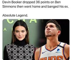 After a year of hiatus, the pair was again spotted together in november 2019. Devin Booker Dropped 36 Points On Ben Simmons Then Went Home And Banged His Ex Absolute Legend