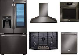 Top picks related reviews newsletter. Lg Lgstudrecohowodw001 5 Piece Kitchen Appliances Package With French Door Refrigerator And Dishwasher In Black Stainless Steel