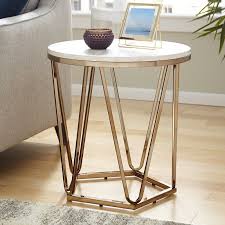 Orren Ellis Trygve End Table Reviews Wayfair In 2020 Unique Accent Tables Marble End Tables Small Accent Tables
